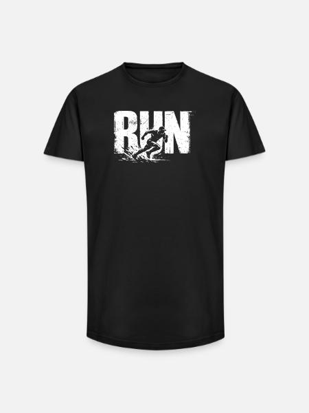 Run Shirt Running Fitness Runner Gift - Long Fit Men's T-Shirt - black
