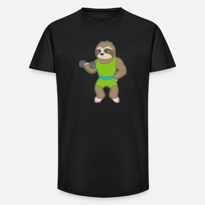 Dovendyrsbodybuilder kvinde - Long fit herre T-shirt - sort