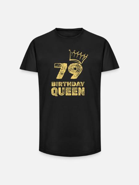 79 - T-shirt coupe longue homme - noir