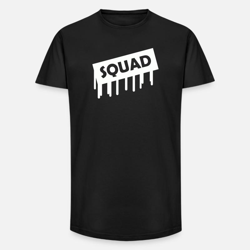 squad- - Long Fit Männer T-Shirt - Schwarz