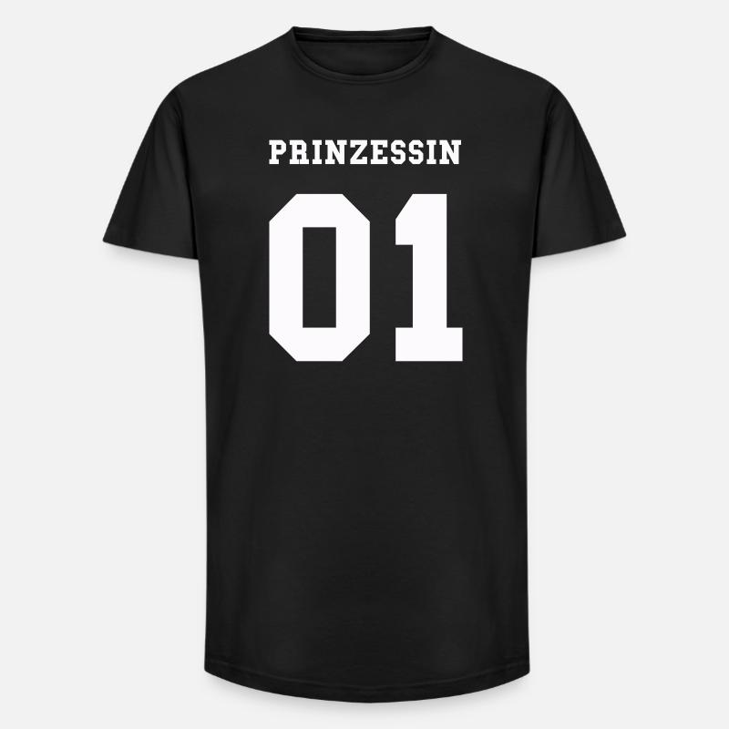 prinzessin_01- - Long Fit Männer T-Shirt - Schwarz