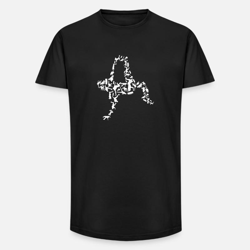 Breakdancer - Long Fit Männer T-Shirt - Schwarz