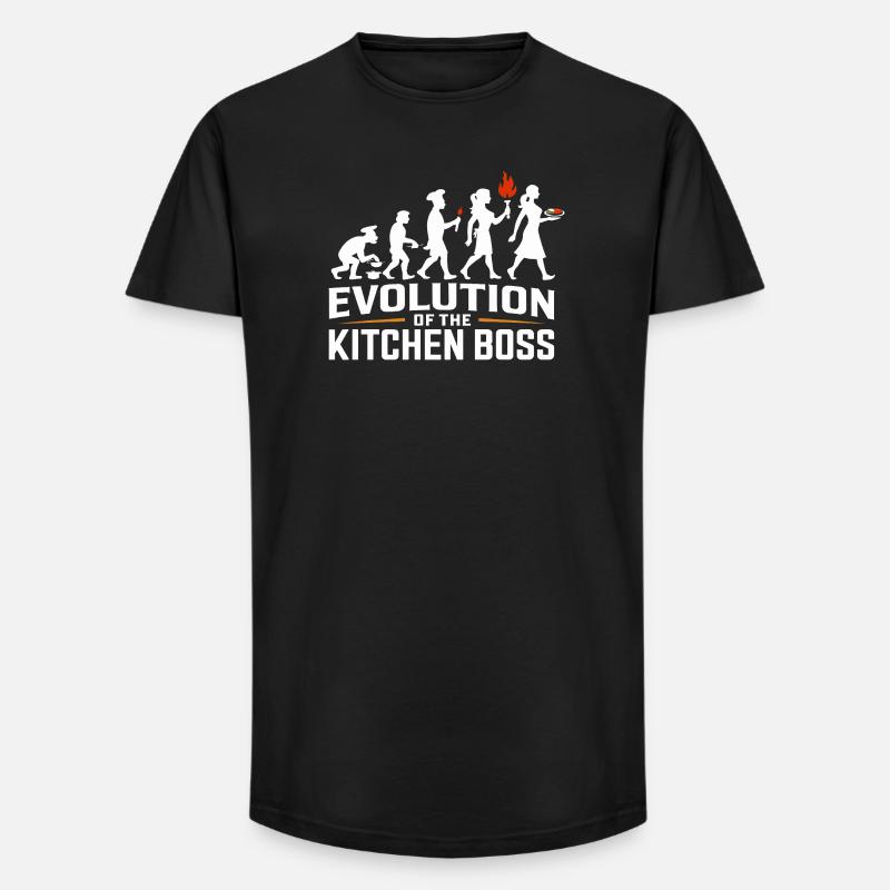 Chef Evolution - Long Fit Men's T-Shirt - black