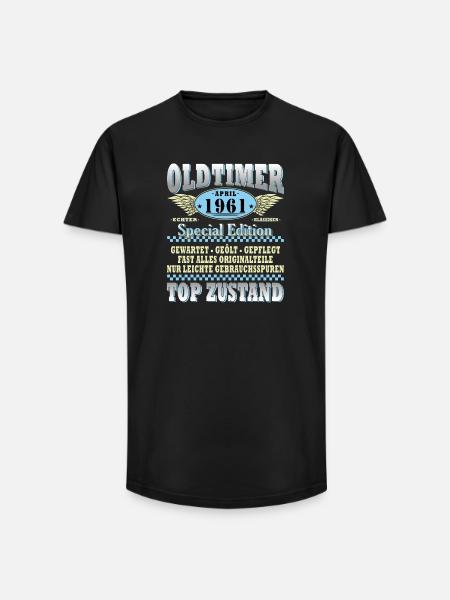 Oldtimer April 1961 Sonderausgabe - Long Fit Männer T-Shirt - Schwarz
