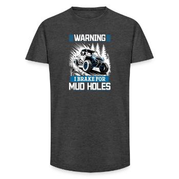 UTV Off Road 4 Wheeler Side by side - Long Fit Männer T-Shirt - Anthrazit - Vorne - AI Model Male 185 light (185cm)