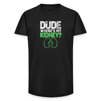 Kidney Donor Transplantation Organ Donation - Long Fit Men's T-Shirt - black - Front - AI Model Male 185 light (185cm)