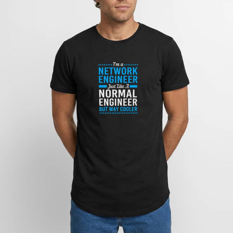 Network Computer Scientist Programmer Admin Long Fit Men's T-Shirt