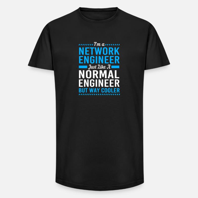 Netzwerk Informatiker Programmierer Admin - Long Fit Männer T-Shirt - Schwarz