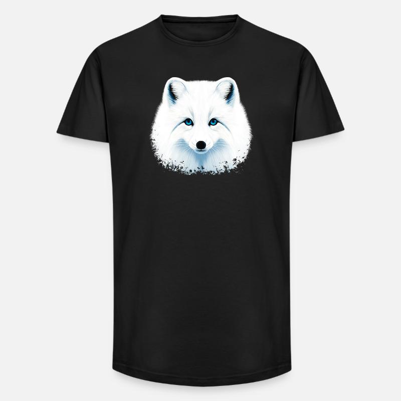 Polarfuchs - Long Fit Männer T-Shirt - Schwarz