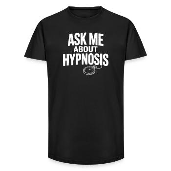 Ask Me About Hypnosis - Long Fit Men's T-Shirt - black - Front - AI Model Male 185 light (185cm)