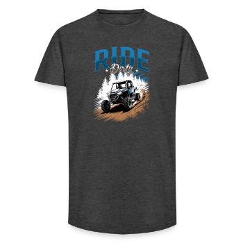 UTV Off Road 4 Wheeler Side by side - Long Fit Männer T-Shirt - Anthrazit - Vorne - AI Model Male 185 light (185cm)