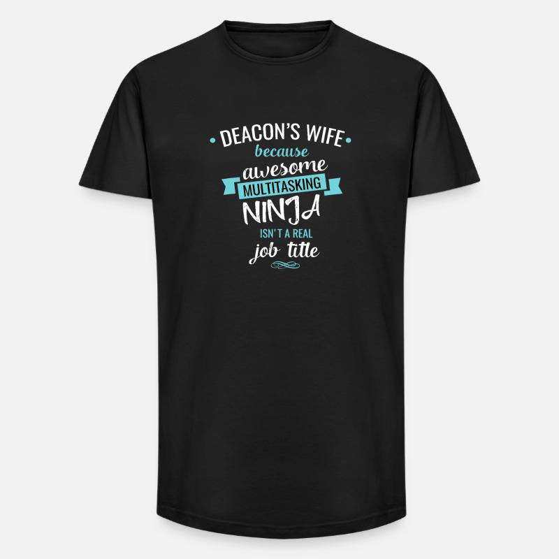 Deacon's Wife Ninja Multitasker - Long Fit Men's T-Shirt - black