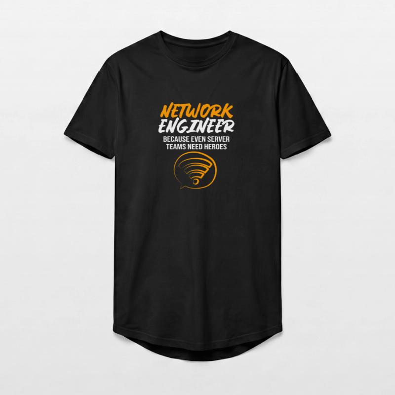 Network Computer Scientist Programmer Admin Long Fit Men's T-Shirt