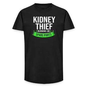 Kidney Donor Transplantation Organ Donation - Long Fit Men's T-Shirt - black - Front - AI Model Male 185 light (185cm)