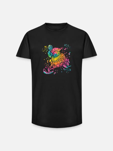 Snowmobile, Snowmobile, Snowmobile - Long Fit Men's T-Shirt - black