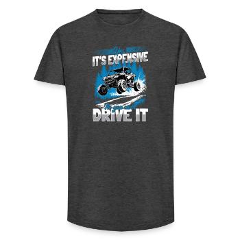 UTV Off Road 4 Wheeler Side by side - Long Fit Männer T-Shirt - Anthrazit - Vorne - AI Model Male 185 light (185cm)