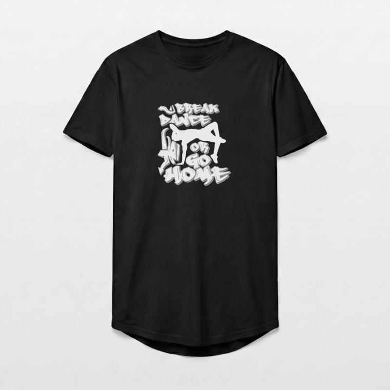 Breakdance oder nach Hause gehen Long Fit Männer T-Shirt