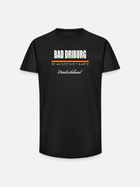 Bad Driburg - T-shirt coupe longue homme - noir
