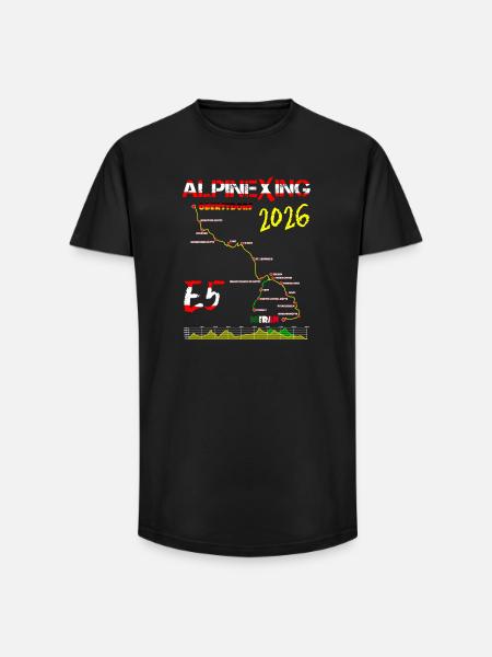 E5 Oberstdorf Merano 2026 - Long Fit Men's T-Shirt - black