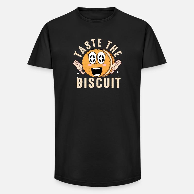 Probieren Sie das Keks-Maskottchen - Long Fit Männer T-Shirt - Schwarz