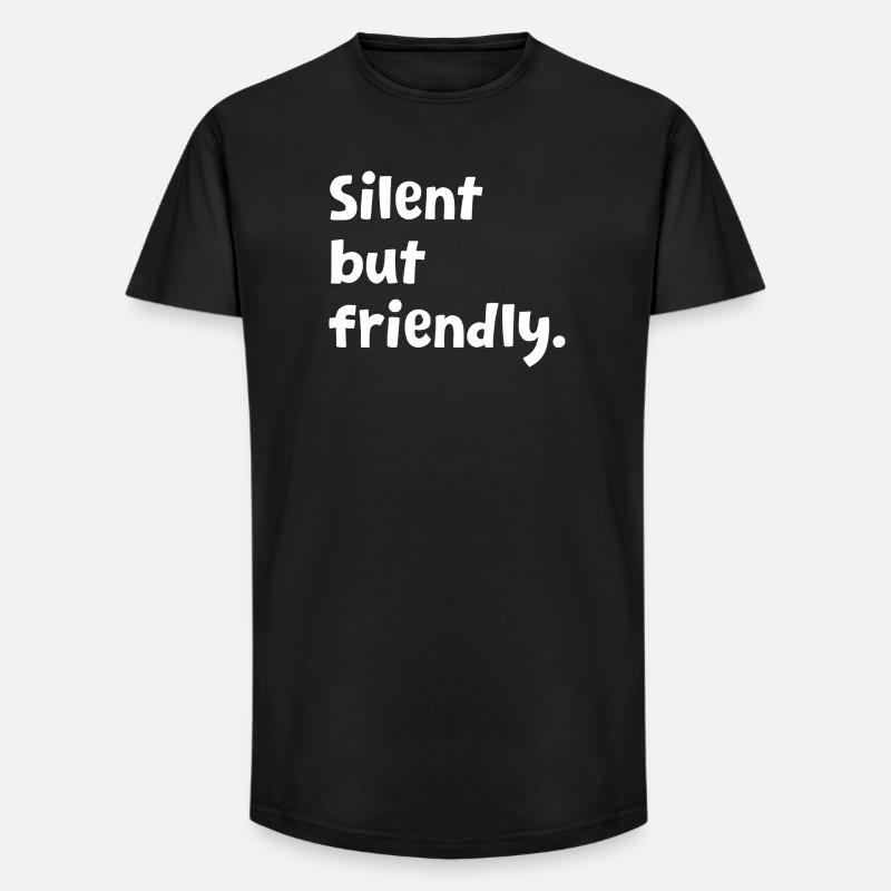 Introvert - Funny Introvert Design - Sarcastic - Long Fit Men's T-Shirt - black
