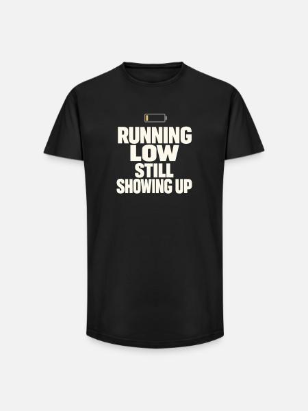 Burnt-out millennial, tired adult, - Long Fit Men's T-Shirt - black