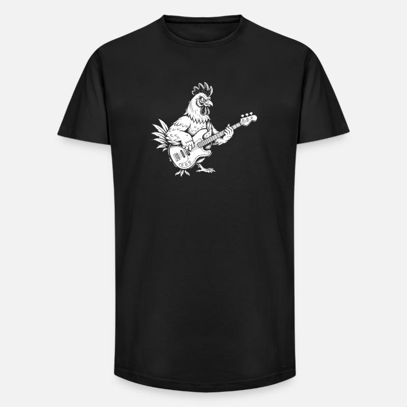 Nebelwald Silhouette Mono - Long Fit Männer T-Shirt - Schwarz