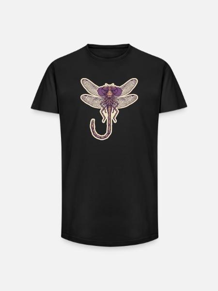 Cool Dragonfly - Long Fit Men's T-Shirt - black