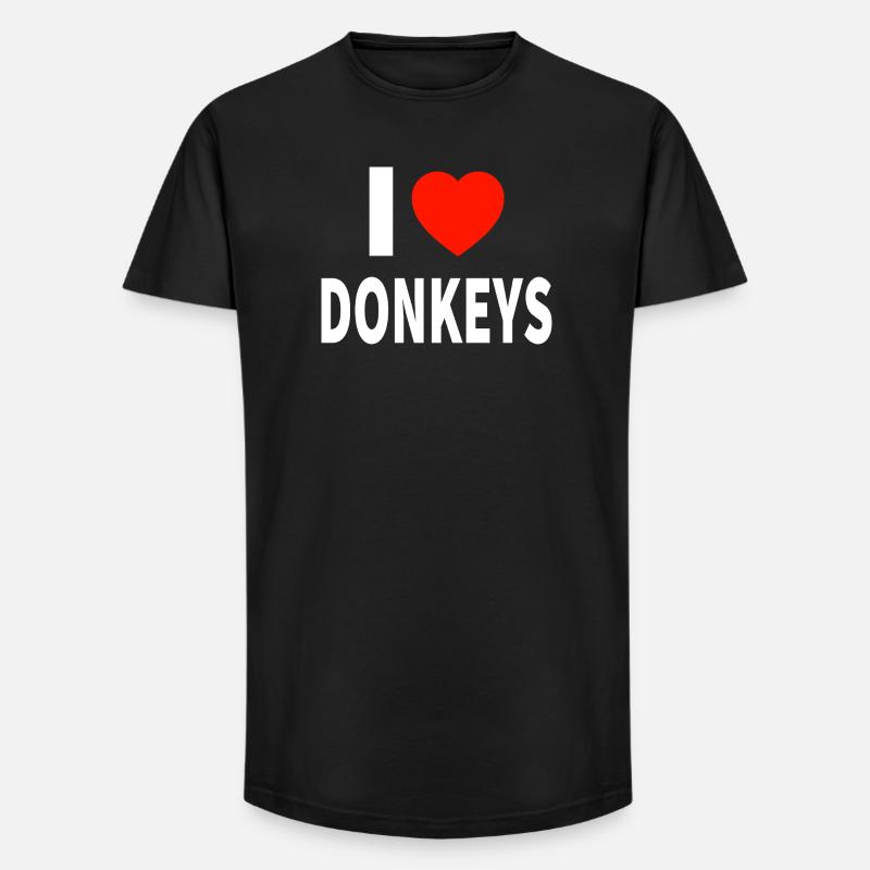Esel - Long Fit Männer T-Shirt - Schwarz