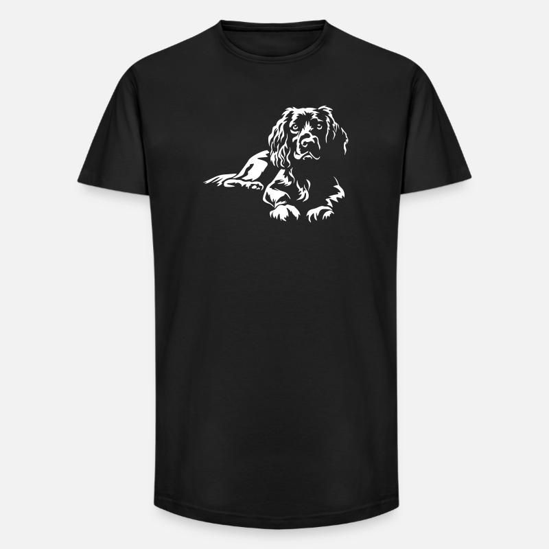 Boykin Spaniel "Black Edition" - Long Fit Männer T-Shirt - Schwarz