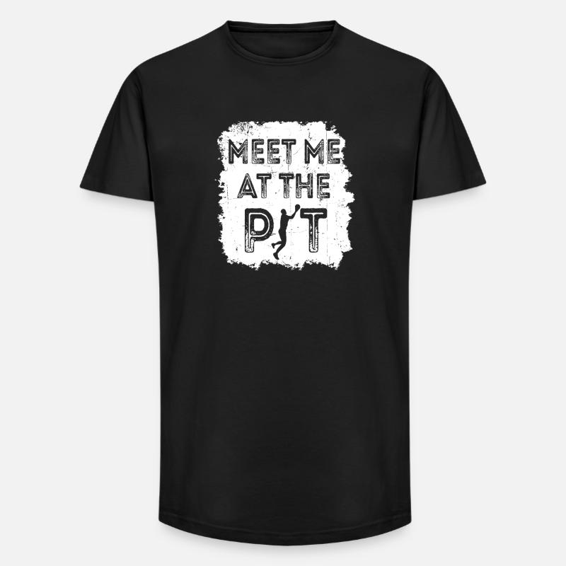 Triff mich im Dot - Long Fit Männer T-Shirt - Schwarz