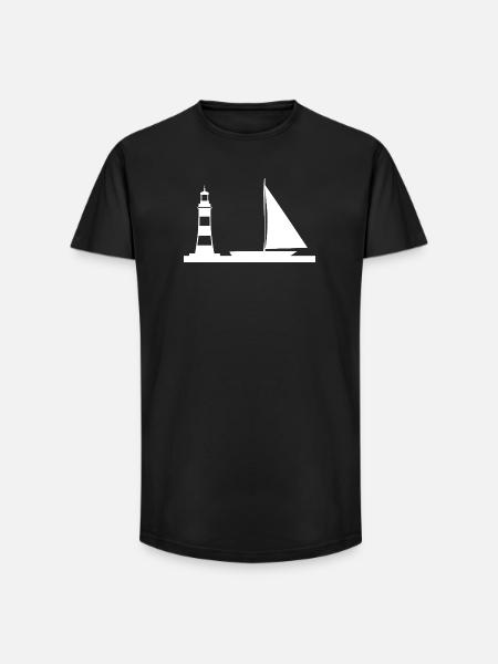 Sail - Long Fit Men's T-Shirt - black