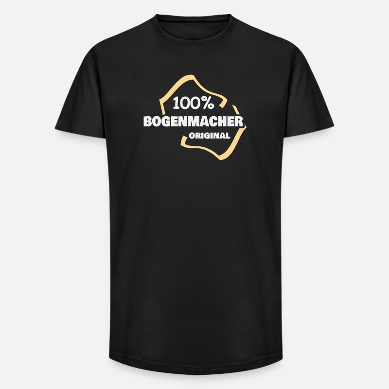 Bogenmacher als Arbeit - Long Fit Männer T-Shirt - Schwarz