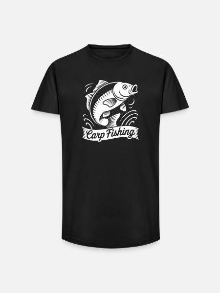 Carp fishing - Long Fit Men's T-Shirt - black