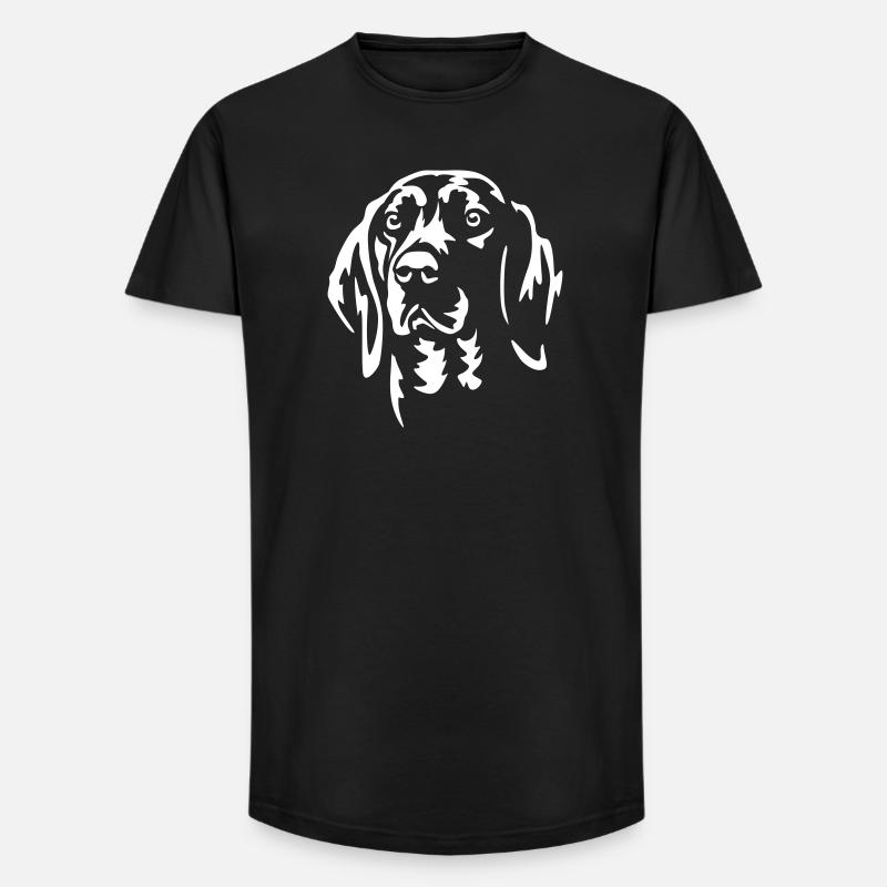 Alpine Dachshracken Head "Black Edition" - Long Fit Men's T-Shirt - black