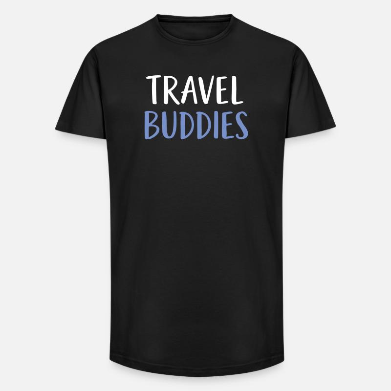 Travel buddies - Long Fit Männer T-Shirt - Schwarz