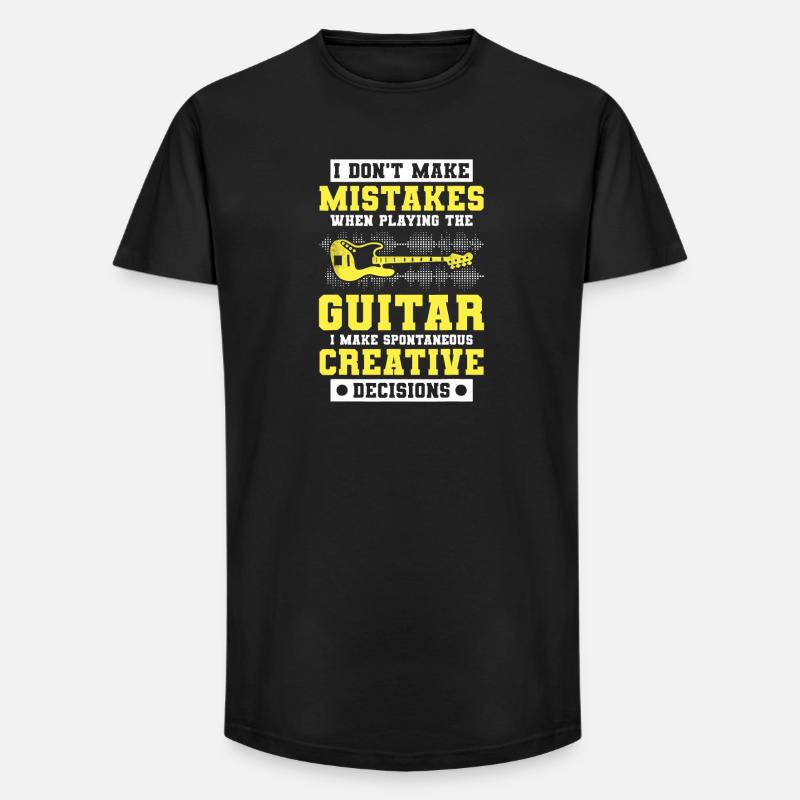 Guitar Creative Decisions Tee - Long Fit Men's T-Shirt - black