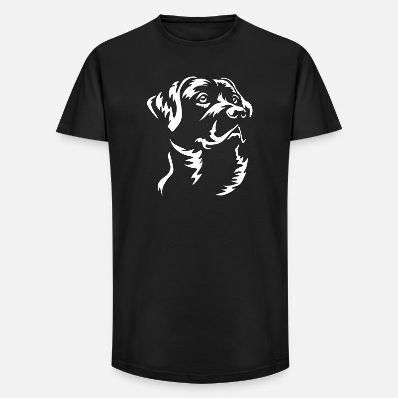 Labrador Head "Black Edition" - Long Fit Men's T-Shirt - black