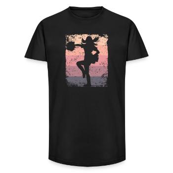 Cheerleader Cheer Mom Cheerleading - Long Fit Men's T-Shirt - black - Front - AI Model Male 185 light (185cm)