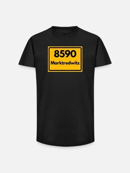 ANCIEN CODE POSTAL 8590 MARKTREDWITZ HEIMAT - T-shirt coupe longue homme - noir
