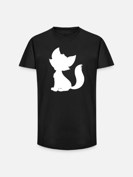 Mio_white - Long Fit Männer T-Shirt - Schwarz