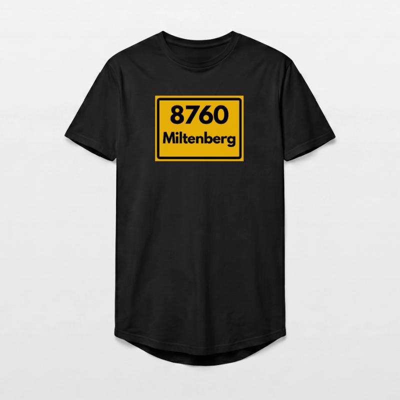 OLD POSTCODE ZIP CODE RETRO 8760 MILTENBERG HEIMAT Long Fit Men's T-Shirt