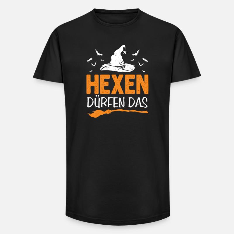 Hexen Dürfen Das Halloween  - Long Fit Männer T-Shirt - Schwarz