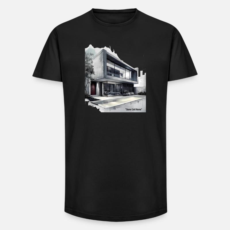 Stone Cold Modern Home - Long Fit Männer T-Shirt - Schwarz