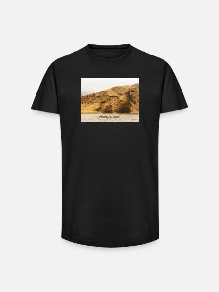 L’Islande en hiver - T-shirt coupe longue homme - noir