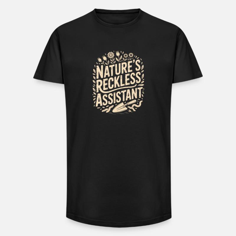 Der rücksichtslose Assistent der Natur - Long Fit Männer T-Shirt - Schwarz