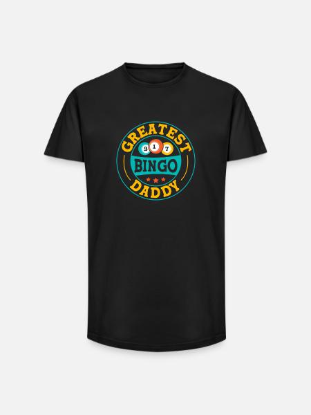 Bingo Game Greatest Bingo Daddy Bingo - Long Fit Men's T-Shirt - black