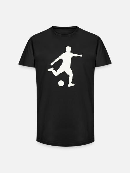 Foosball silhouette in motion - Long Fit Men's T-Shirt - black