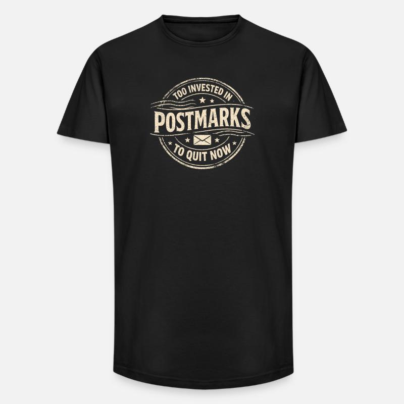 Too deep inside | Postcrossing - Long Fit Men's T-Shirt - black
