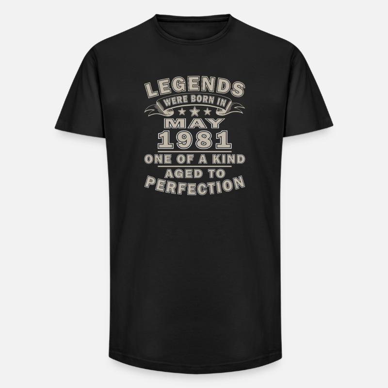 May 1981 - May 1981 - Long Fit Men's T-Shirt - black